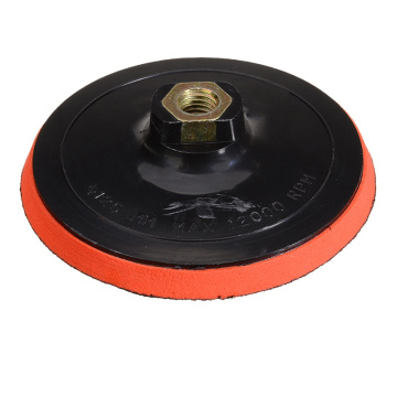 RED EVA COLOR 5 Inch/125MM  Rotary Backing Pad Sanding Pad M10 Thread Hook and Loop Come with Drill Adapter